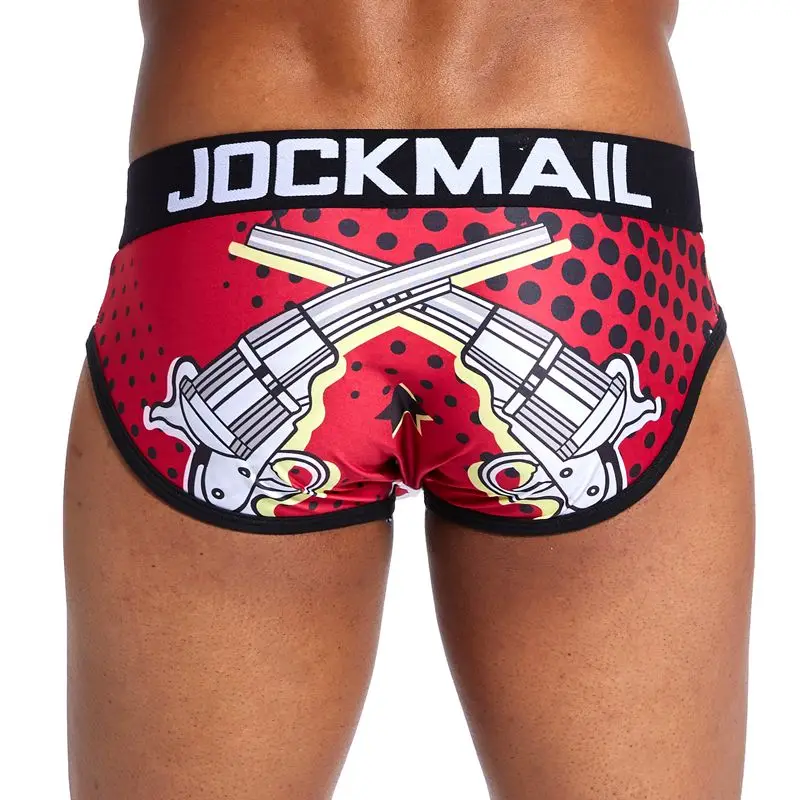 JOCKMAIL бренд низкая талия сексуальное мужское нижнее белье трусы cuecas гей пенис