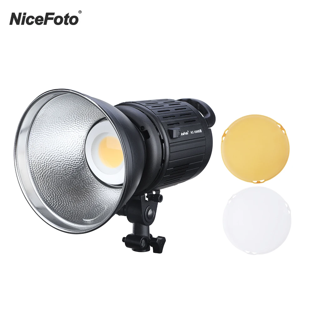 Adjustable Brightness NiceFoto HC-1000B II 100W LCD Display LED Video Light 3200K/5600K+Remote Control Color Filters CZ STOCK |