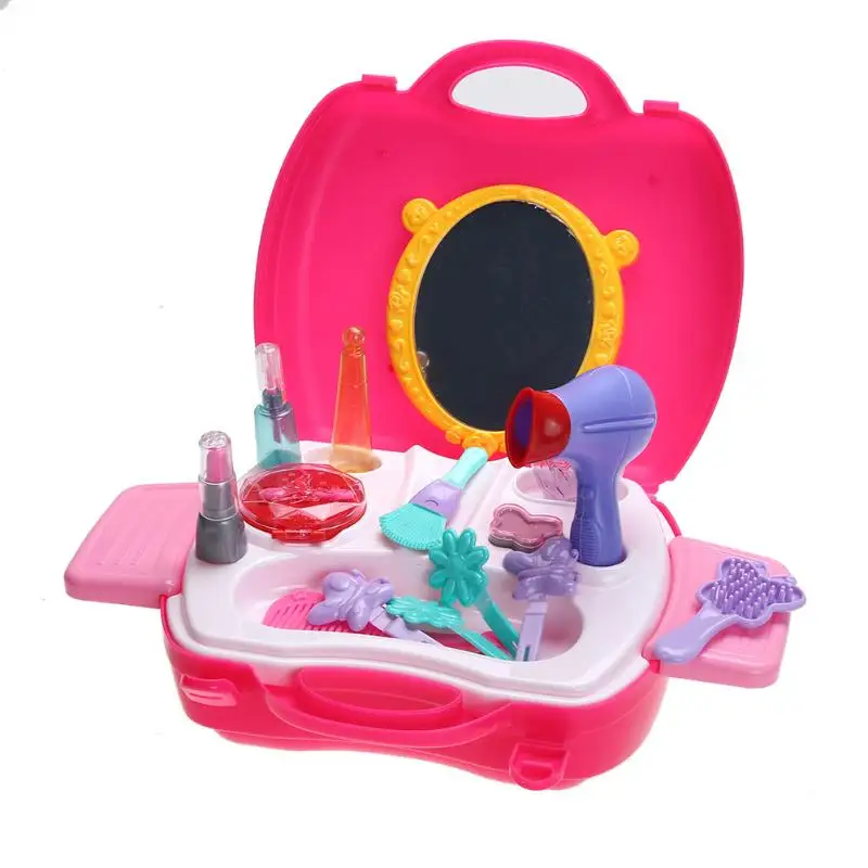 Моделирование косметичка для маленьких детей обувь девочек Макияж Tool Kit Box играть