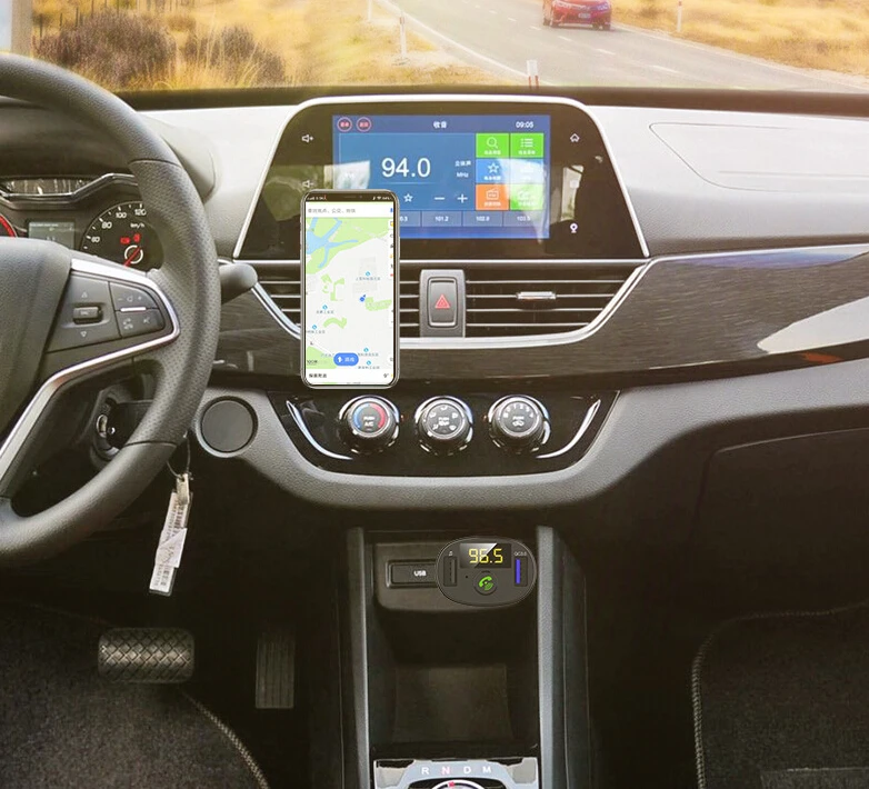 Автомобиль Bluetooth Mp3 плеер QC3.0 Usb fm передатчик Автомобильная электроника Handfree авто