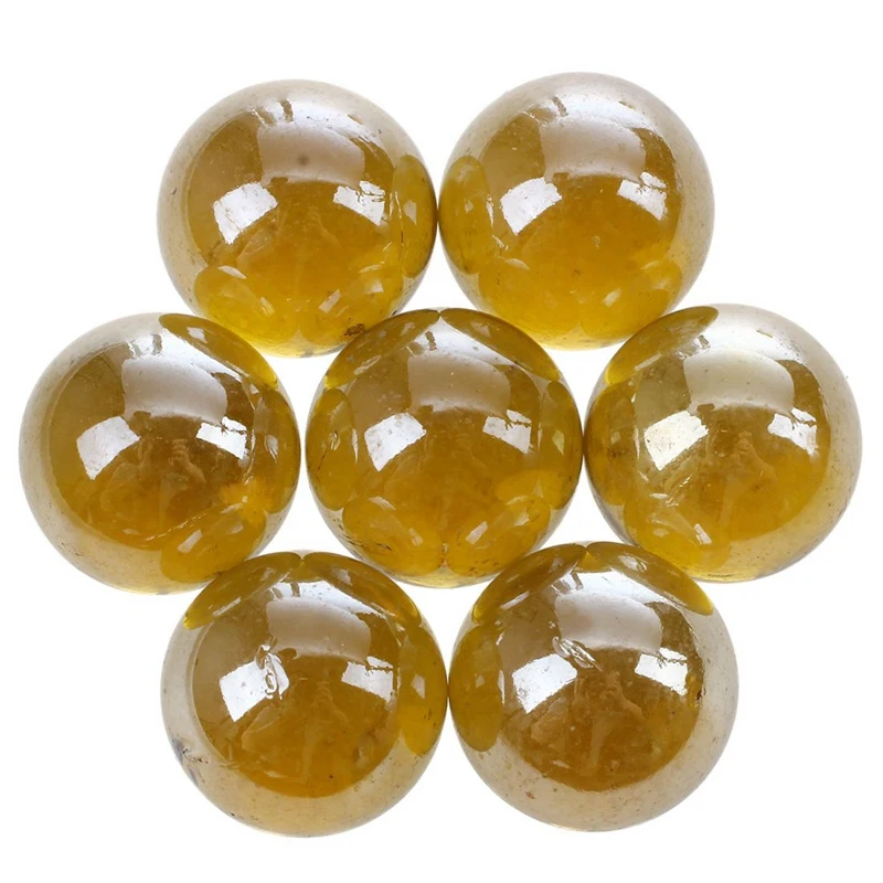 10 Pcs Marbles 16Mm Glass Knicker Balls Decoration Toy Dark Brown &amp Light Blue(2Set) | Украшения и аксессуары