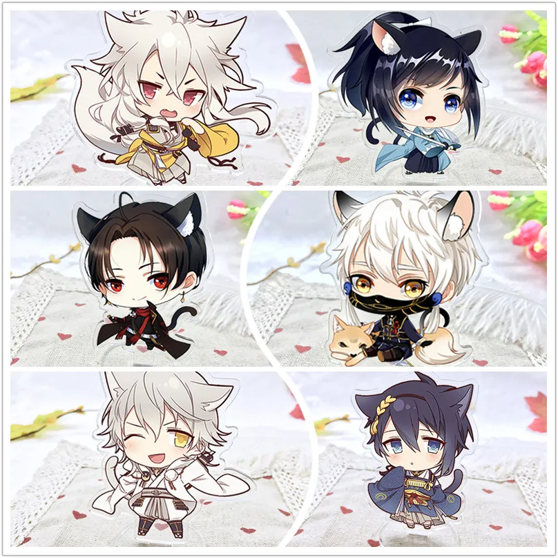 10 шт./лот аниме Touken Ranbu онлайн акриловая игрушка Двусторонняя накигитсун лиса