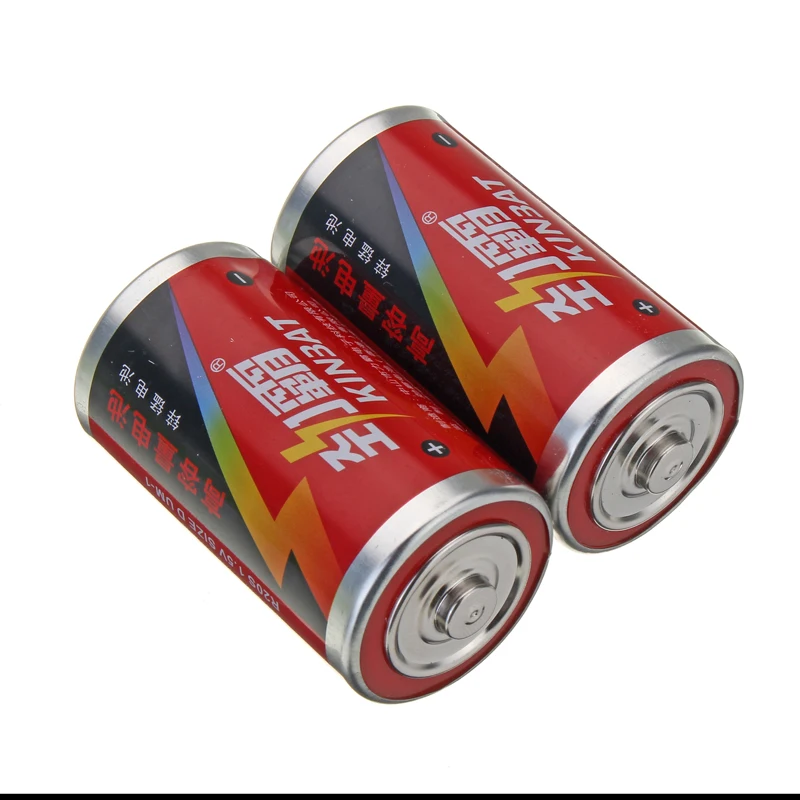 2 шт./лот R20S 1 5 В размер D углеродно-цинковая батарея первичные сухие батареи для