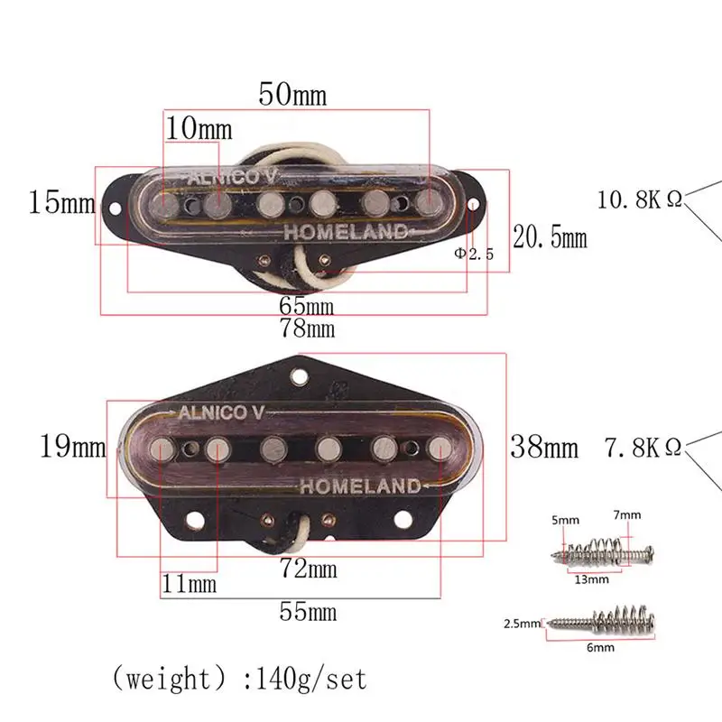 Прозрачная Гитара Части гитары бас мост пикапы сменный фиксатор для