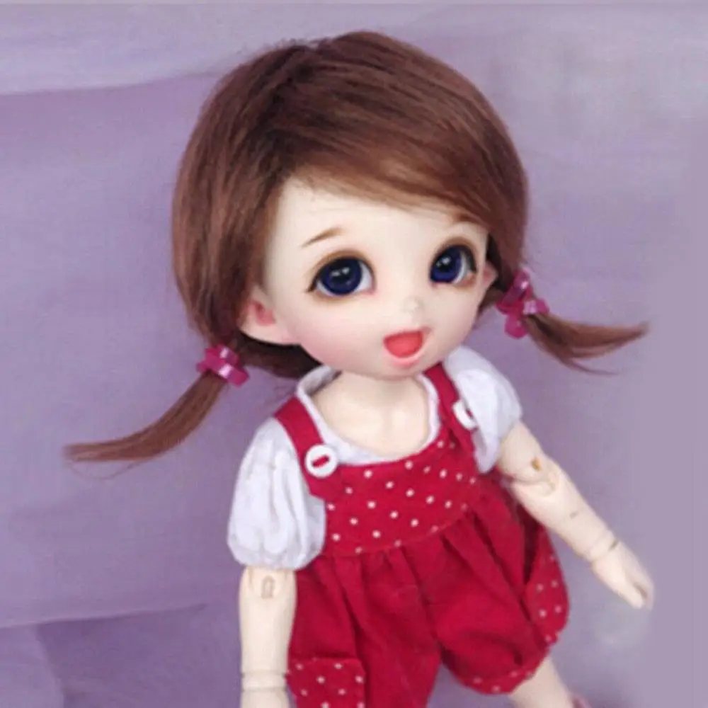 [Wamami] коричневый парик средней длины из шерсти для 1/8 Pukifee Ae Lati BJD Dollfie 12 см|Куклы| |