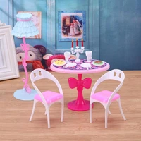29cm doll kitchen tableware furniture doll toys candlelight dinner tools for children girl play role toy gifts 21pcsset
