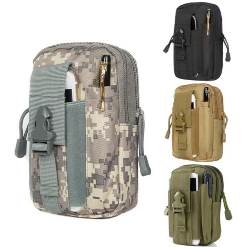 

Tactical Molle Pouch Belt Waist Pack Bag Military Fanny Pack Mobile Phone Pocket