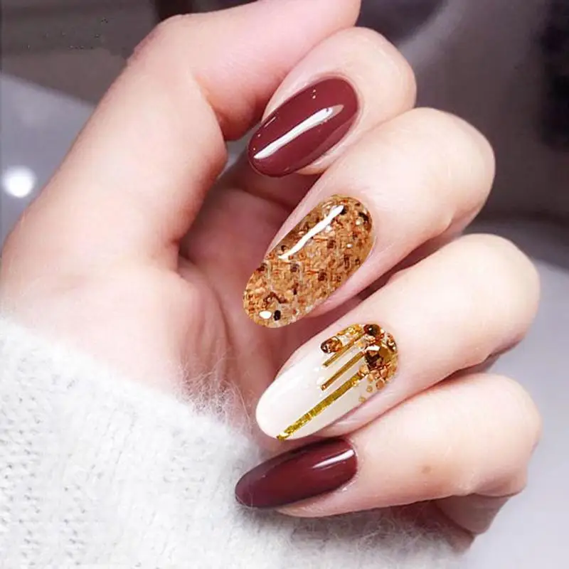 6 шт./кор. ногтей порошок опилок ногтевое искусство блеск для аксессуары