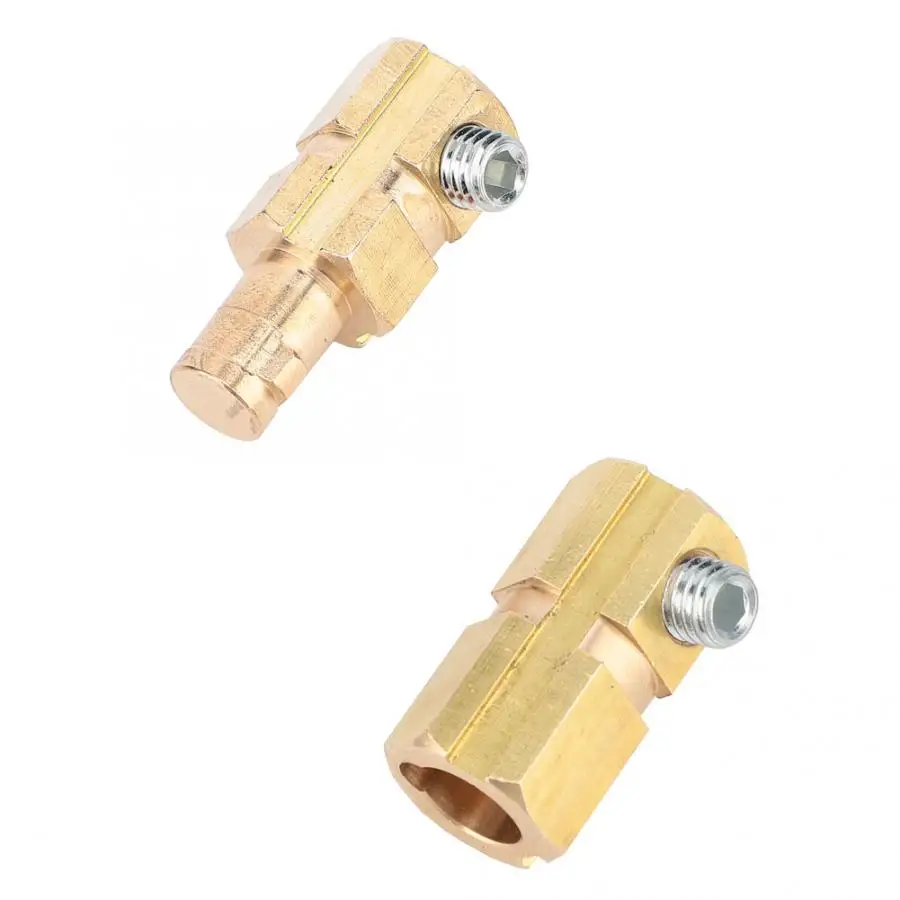 200-400A konektor 6psc (3 пары) медный сварочный кабель в европейском стиле быстрый