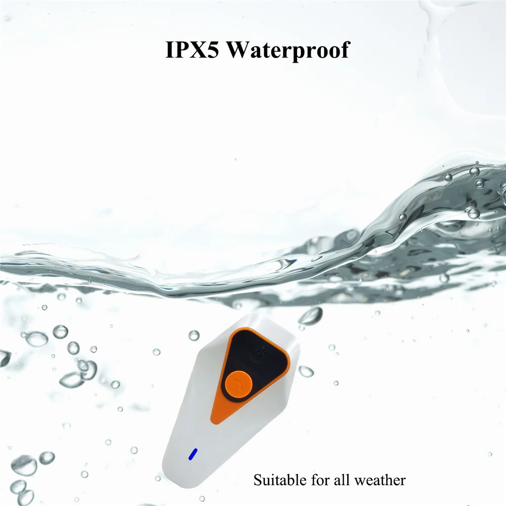 IPX5 1000 м водонепроницаемый мотоциклетный шлем Bluetooth беспроводная гарнитура Handsfree