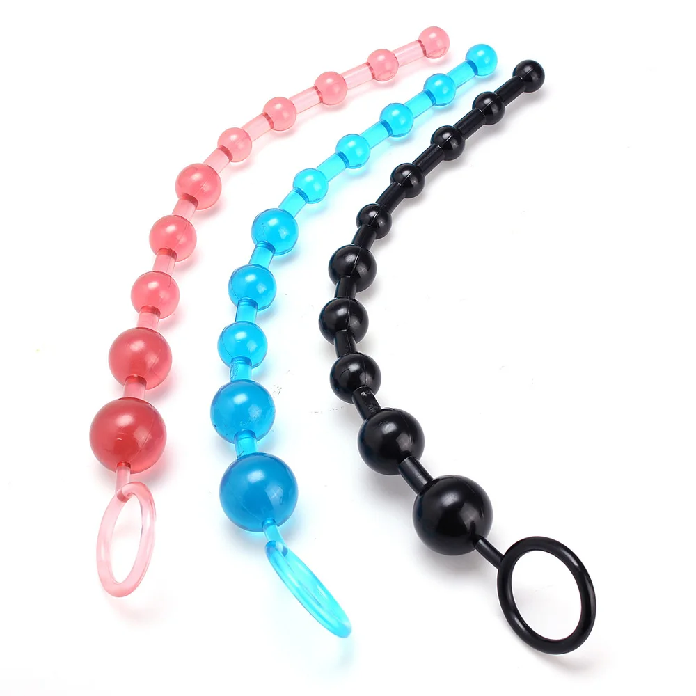 Non-toxic Waterproof 10 Balls Anal Beads Butt Plug Sex Toys Adult Orgasm Vagina Play anal plug for Women Men | Красота и здоровье