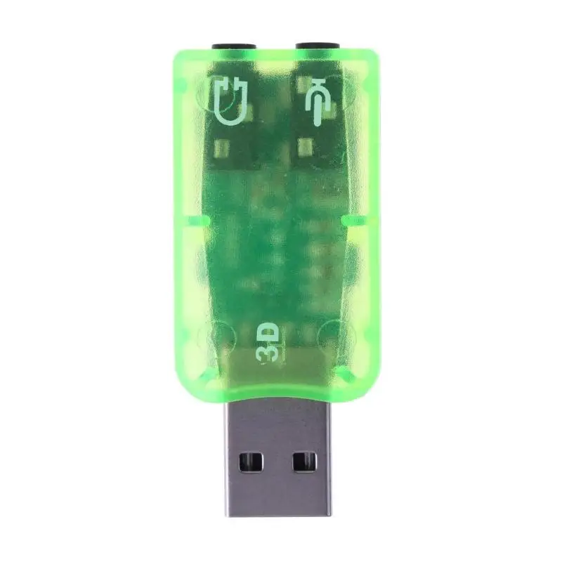 Мини USB 2 0 порт аналоговый 6 1 CH внешняя звуковая карта аудио адаптер для ПК