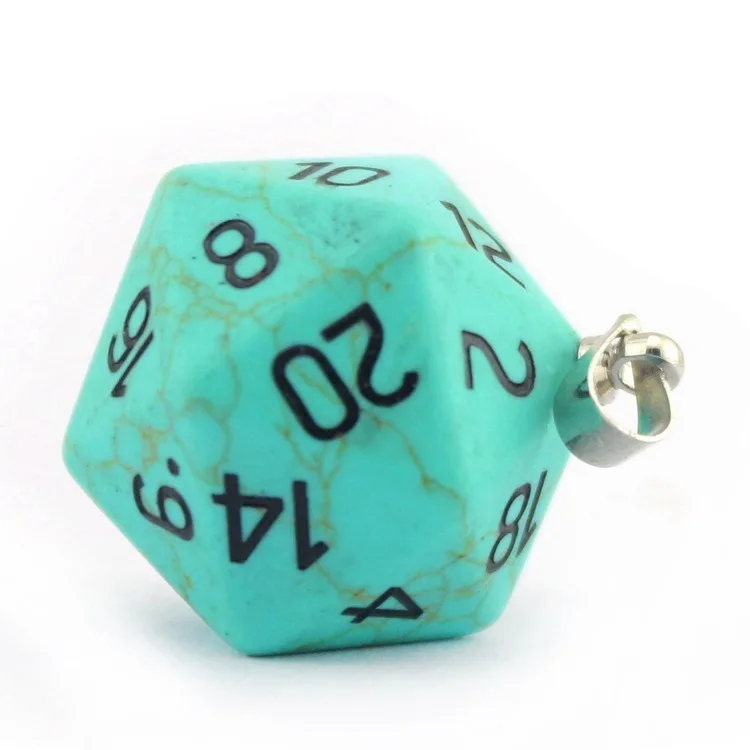 TRPG бегущая группа ДНД дракон и подземелье 20 Лицо кости цифровой кулон
