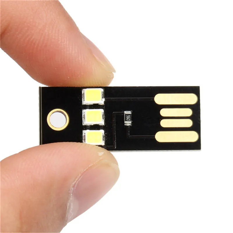 CLAITE 0 2 Вт белый/теплый белый Мини USB Мобильный мощный светильник для кемпинга