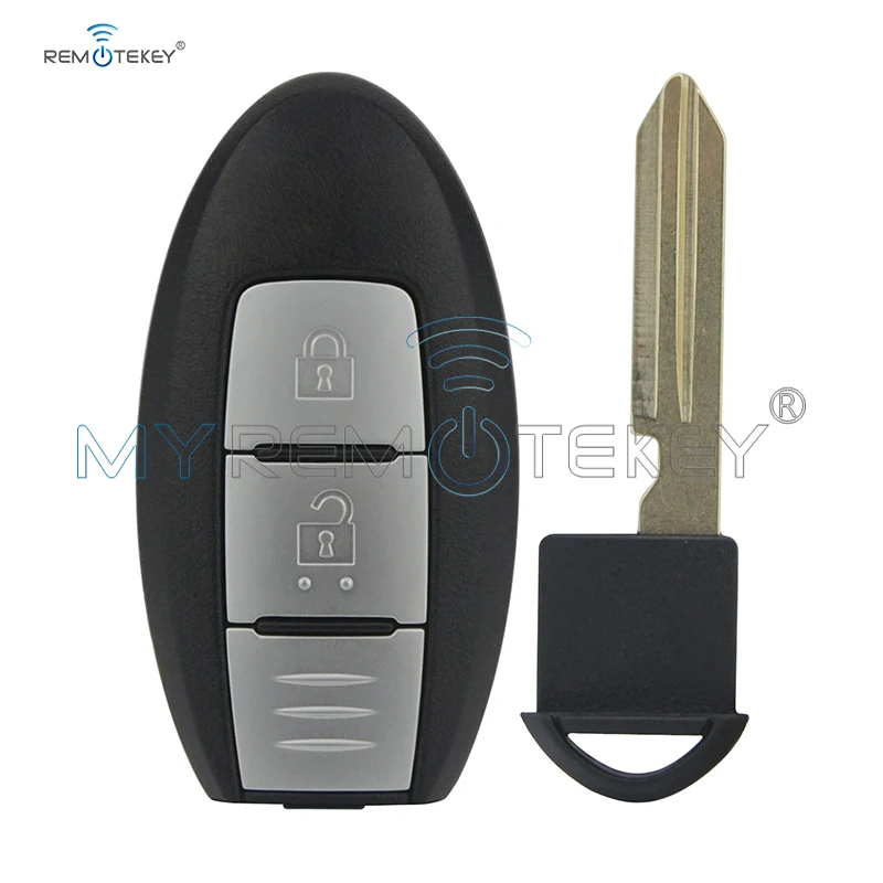 

Smart key 2 button 433.9mhz for Nissan Qashqai X-Trail keyless entry key S180144102 remtekey