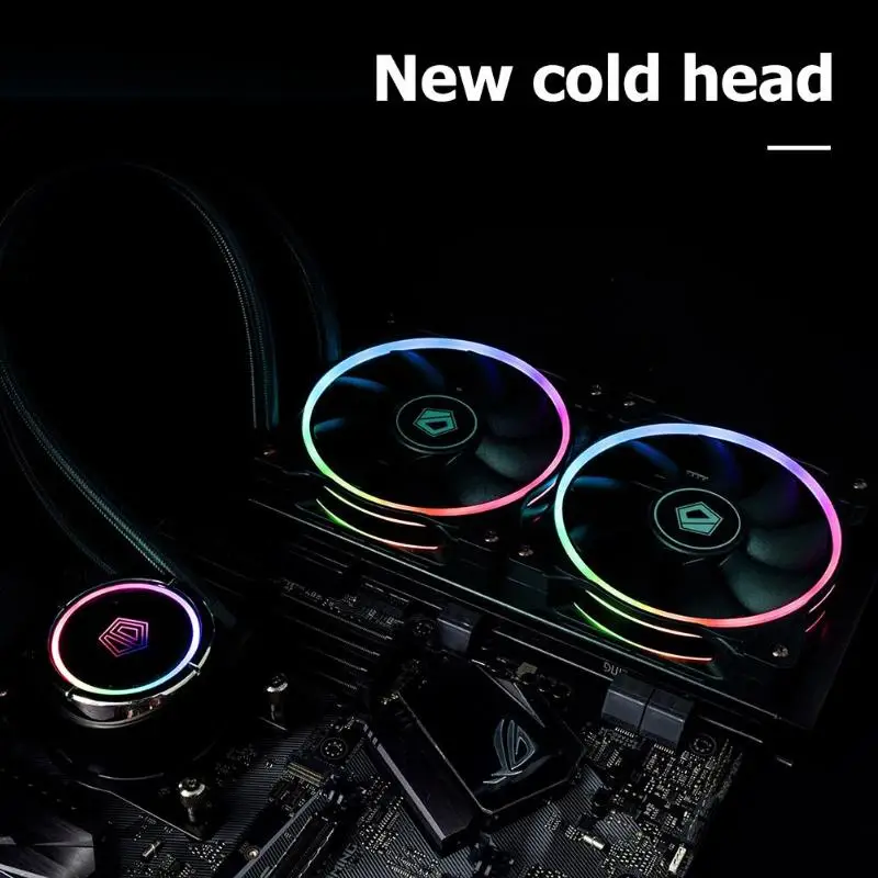 ID COOLING ZOOMFLOW 240 RGB все в одном cpu жидкостный кулер с 2x120 мм вентиляторами|Кулеры и