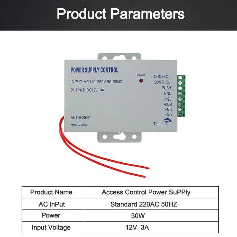 Высокое качество Блок питания управления 12 V DC 3A AC RFID система контроля доступа