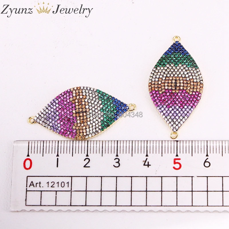 

5PCS ZYZ330-4268 Charm Oval Slider Bracelets For Women Brilliant Pave Zirconia CZ Adjustable Chain Fashion Jewelry