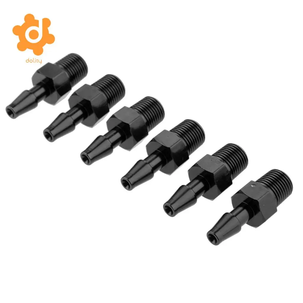 Автомобильный вакуумный впускной коллектор с 6 портами турбо 1/8 NPT Boost черный
