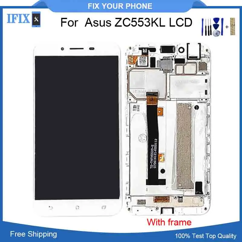 Для Asus Zenfone 3 Max ZC553KL стеклянный ЖК-дисплей кодирующий преобразователь сенсорного