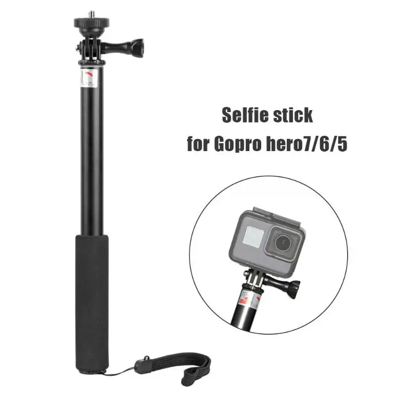 Выдвижная алюминиевая селфи палка монопод ж/адаптер для GoPro 7 6 5|Селфи-моноподы| |