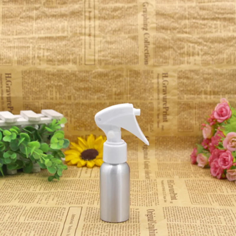 1 шт. Полезная пустой алюминий бутылка серебряная металлическая с тонким