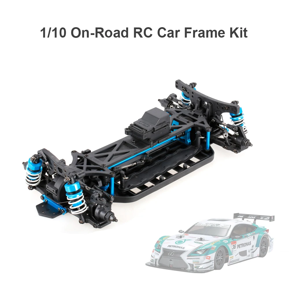 LRP1/10 4WD Электрический Дрифтерный гоночный автомобиль рама комплект шасси комбо и