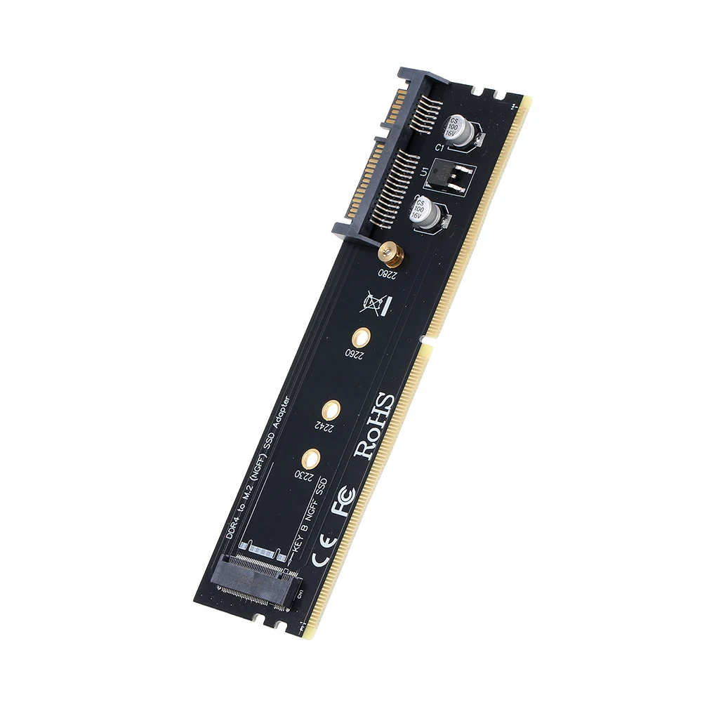 Карта адаптера жесткого диска SATA к M.2 (NGFF) B key SSD адаптер DDR4 слот памяти карта
