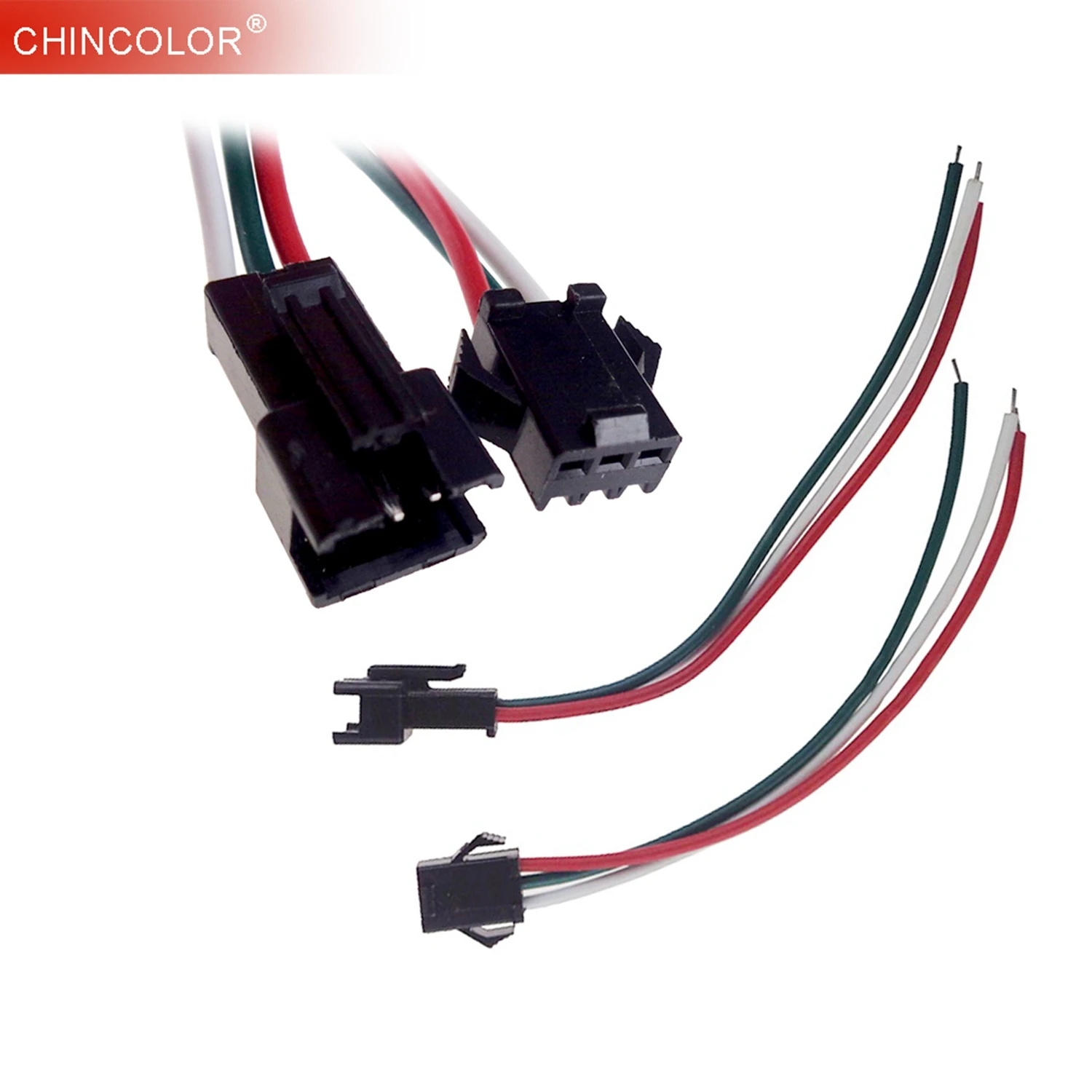 10 пар разъемов Женский Мужской WS2811 WS2812B SK6812 3PIN разъем Красный Зеленый Белый