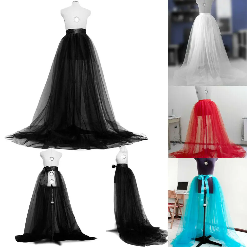 

Skirts 2019 New Brand Women Lady A-line Tutu Mesh Long Maxi Skirts Lace Wedding Party Prom Boho Tulle Skirts