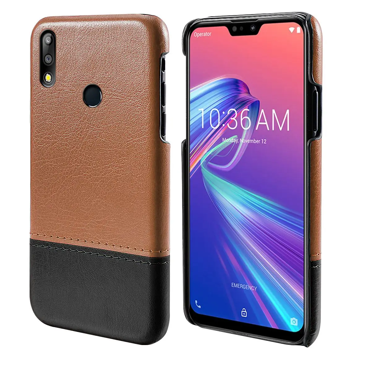 Для Asus Zenfone Max Pro M2 ZB631KL чехол для телефона из искусственной кожи двойной цвет