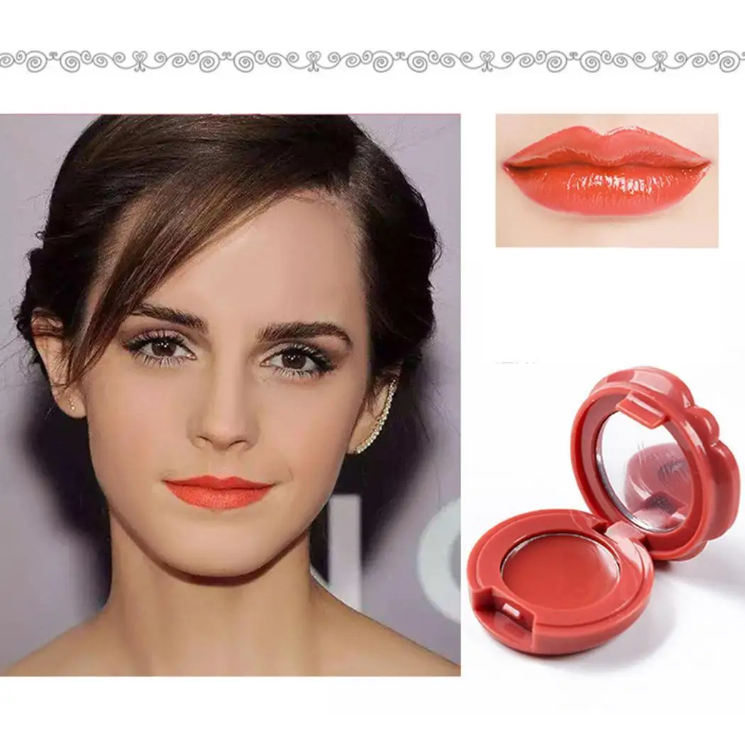 6 цветов Увлажняющий бальзам для лица пластик лепесток розы мазок губ оттенок