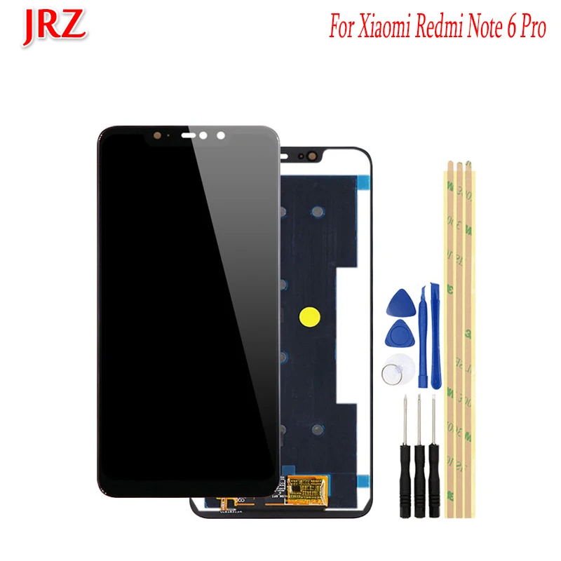JRZ For Xiaomi Redmi Note 6 Pro LCD Display and Touch Screen Digitizer Assembly Replacement Pro+Tools | Мобильные телефоны и