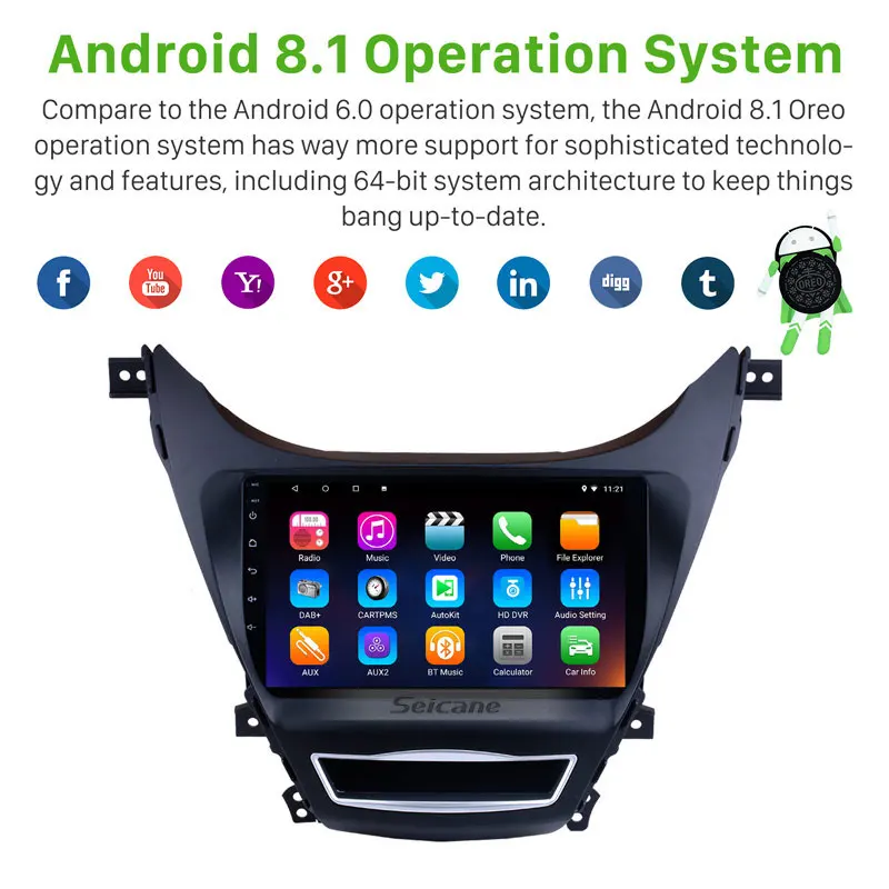 Seicane Android 8 1/7 1 9 дюймов 2 DIN GPS автомобильное радио ядерный WiFi мультимедийный