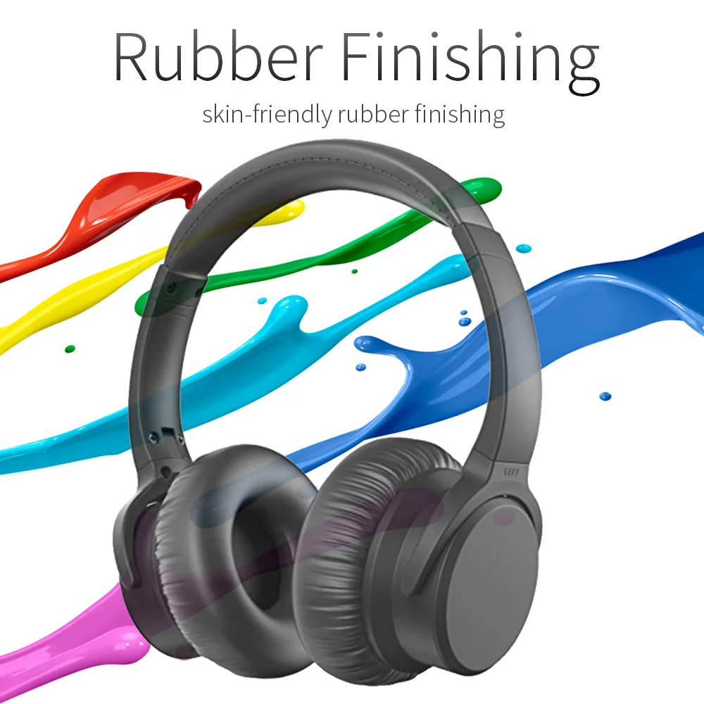 ANC Беспроводной накладные Шум с шумоподавлением Bluetooth наушники типа капли