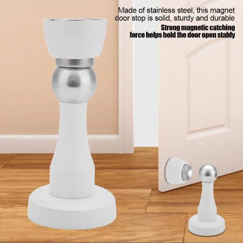 

Magnetic Door Stopper Stainless Steel Strong Magnet Door Stop Holder Solid Magnetic Door catch Hardware Accessory High Quality