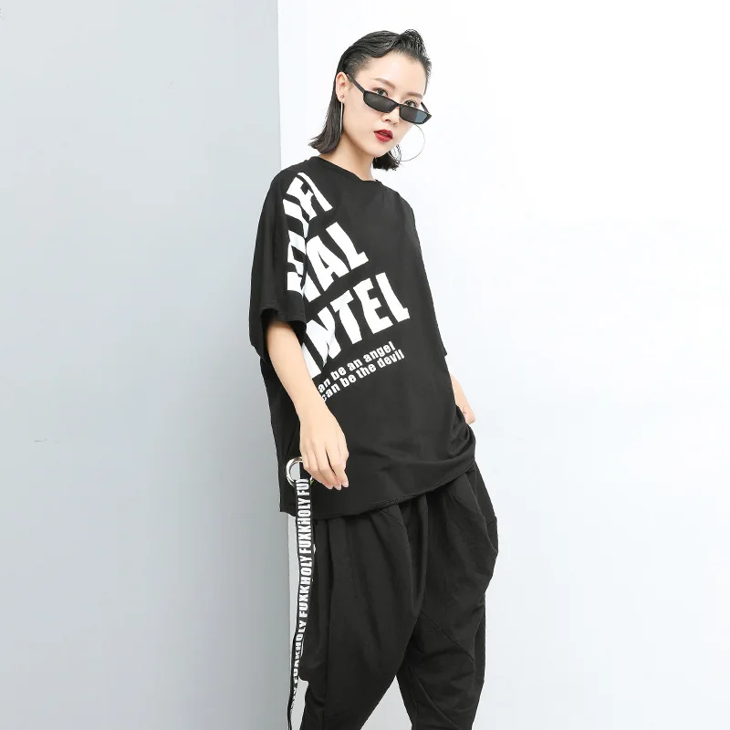 Max LuLu 2019 Luxury European Summer Ladies Harjuku Tops Womens Printed T Shirt Casual Streetwear Female Long T-shirts Plus Size | Женская