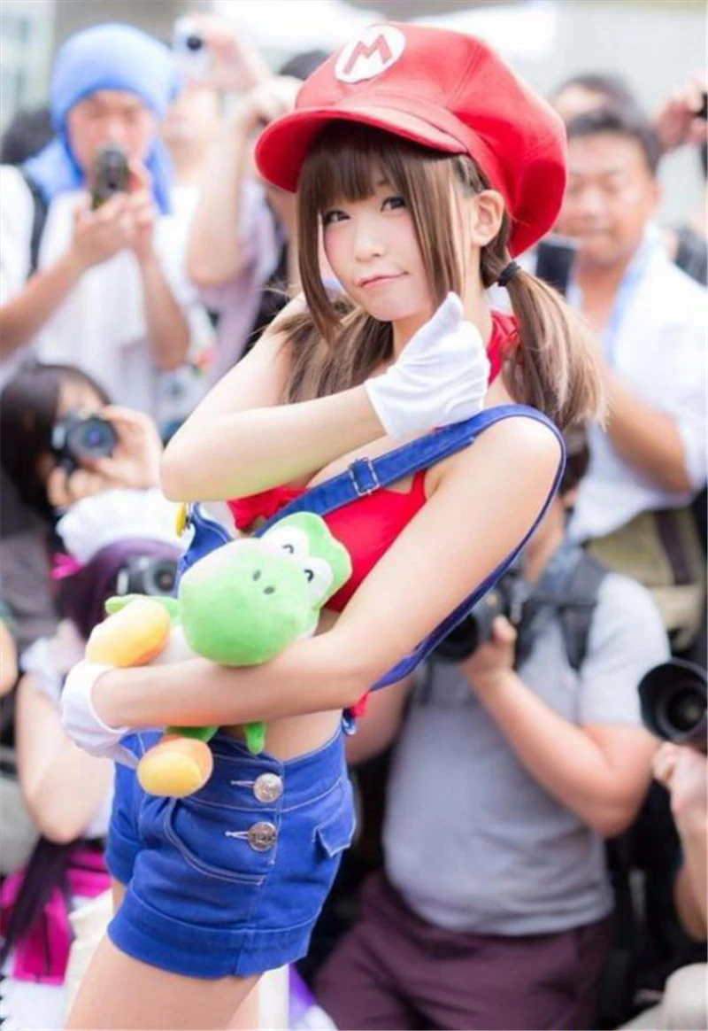 Костюм супер Mario Bros Luigi костюм одежда для Йоши Хэллоуина дня рождения детей