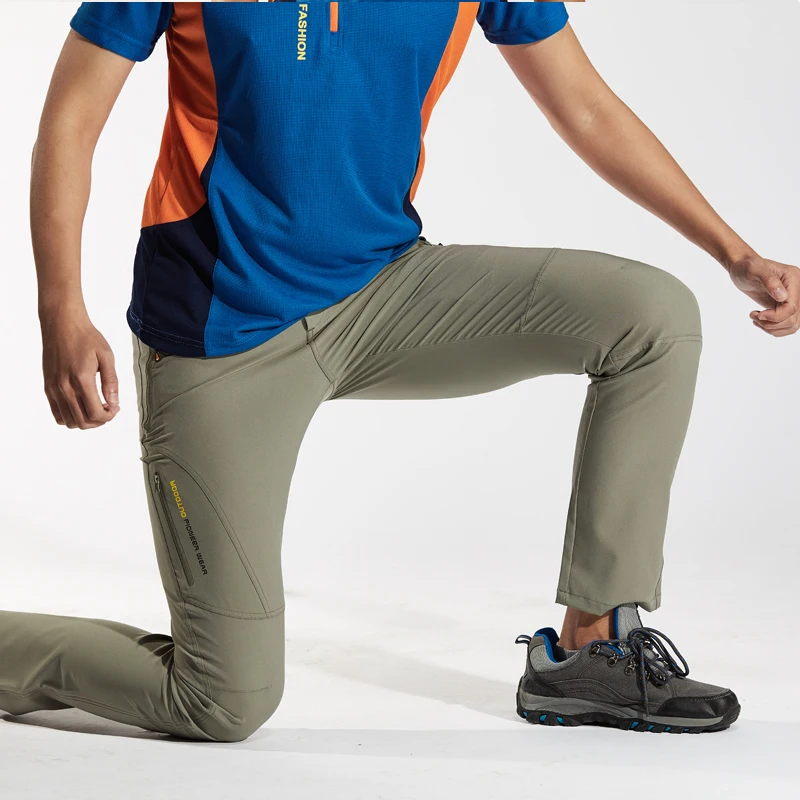 2019 New summer man outdoor waterproof pants Quick Dry Pants Outdoor Male Hiking Camping Trekking Fishing Sport Trousers 1868A | Спорт и