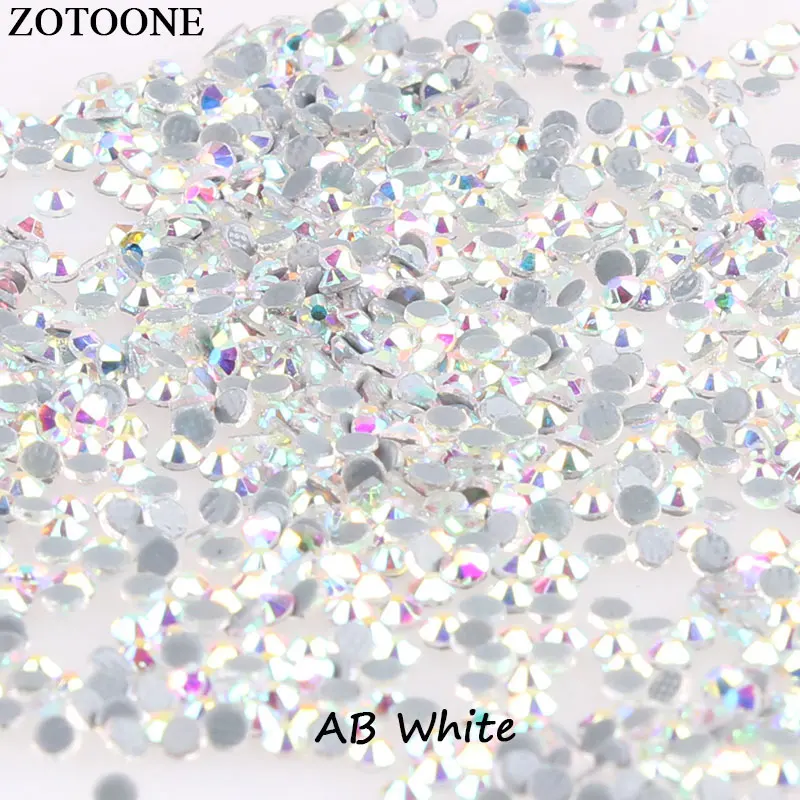 ZOTOONE 1440 шт. SS6 SS8 SS10 SS16 SS20 клей стразы горячей фиксации для одежды AB стеклянные