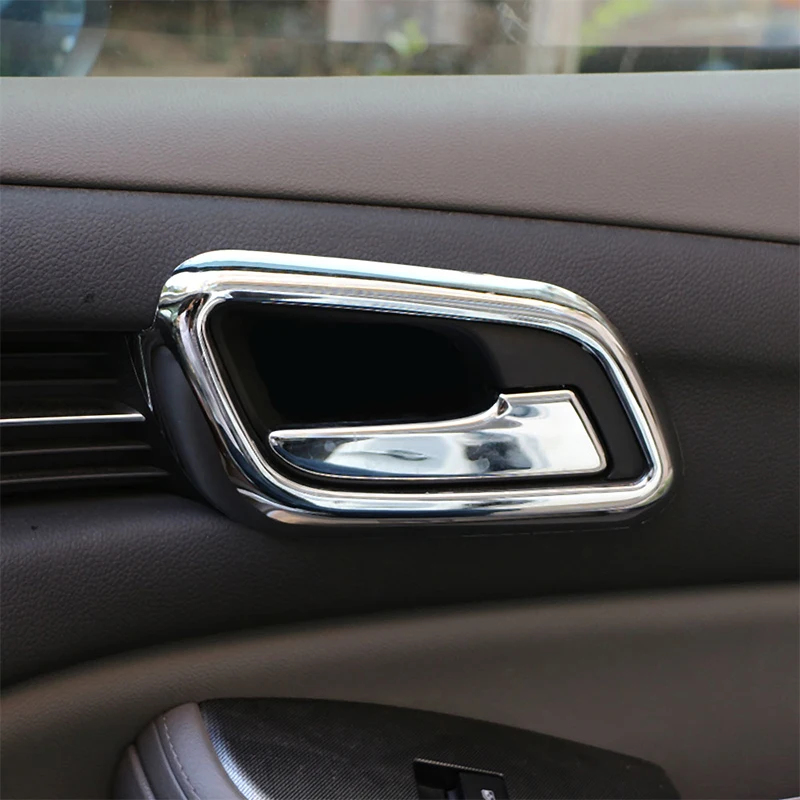 

My Good Car Car Front Inner Door Handle Decorative Circle Sequin Cover Stickers for Chevrolet Chevy Malibu 2012-2016 Car styling