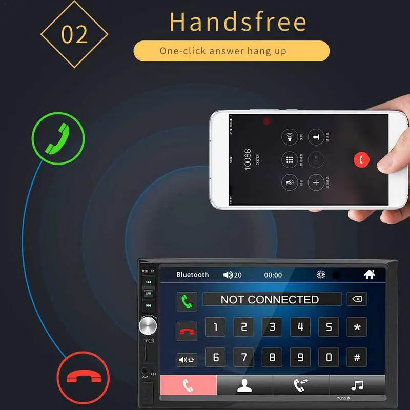 7 дюймов Bluetooth автомобильное радио HD мультимедийный плеер автомобиля MP4 MP5