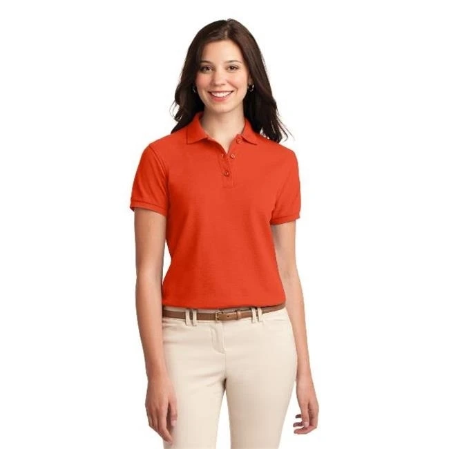 Порты и разъёмы Authority L500 Дамы Silk Touch Polo футболка оранжево 6XL| |
