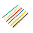10 шт. 40 Pin однорядные Мужской 2,54 хрупкие штыревой разъем 40pin полосы для Arduino