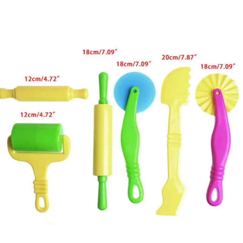 Детские цветные пластиковые инструменты аксессуары инструмент для пластиковой