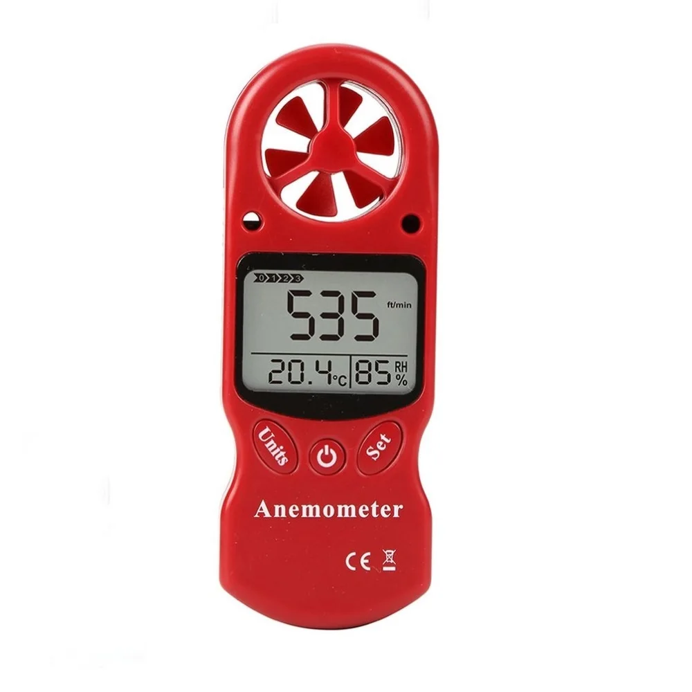ZEAST KT 300 Mini многоцелевой Анемометр цифровой анемометр с ЖК экраном измерение