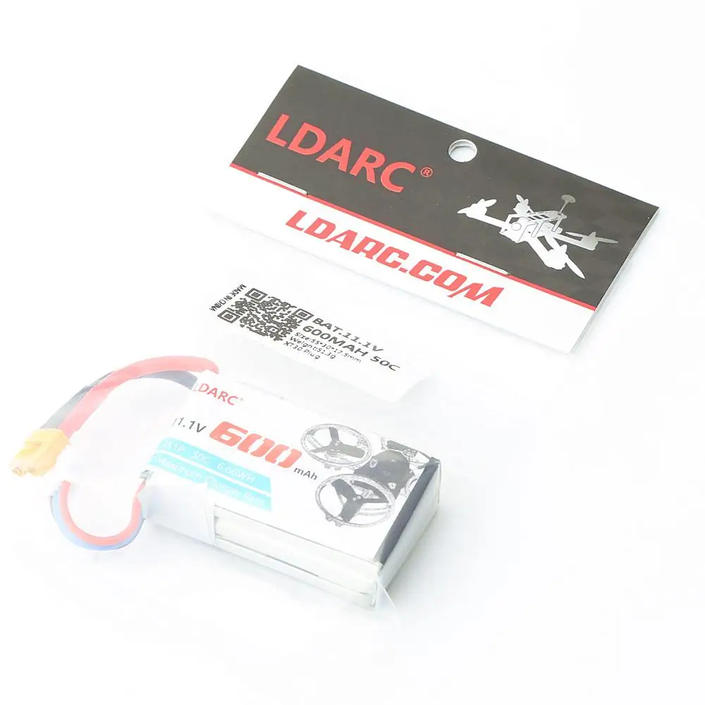RCtown 2 шт. LDARC 600 мАч 3S 11 1 V 50C/100C Lipo Батарея с XT30 разъем для небольшой гоночный Дрон