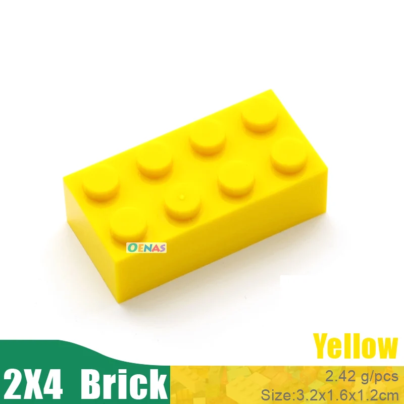 100g 40pcs/bag Educational Kids Toy Plastic Building Blocks Accessories 2x4 Brick DIY Kit Compatible With L*goes In Bulk | Игрушки и