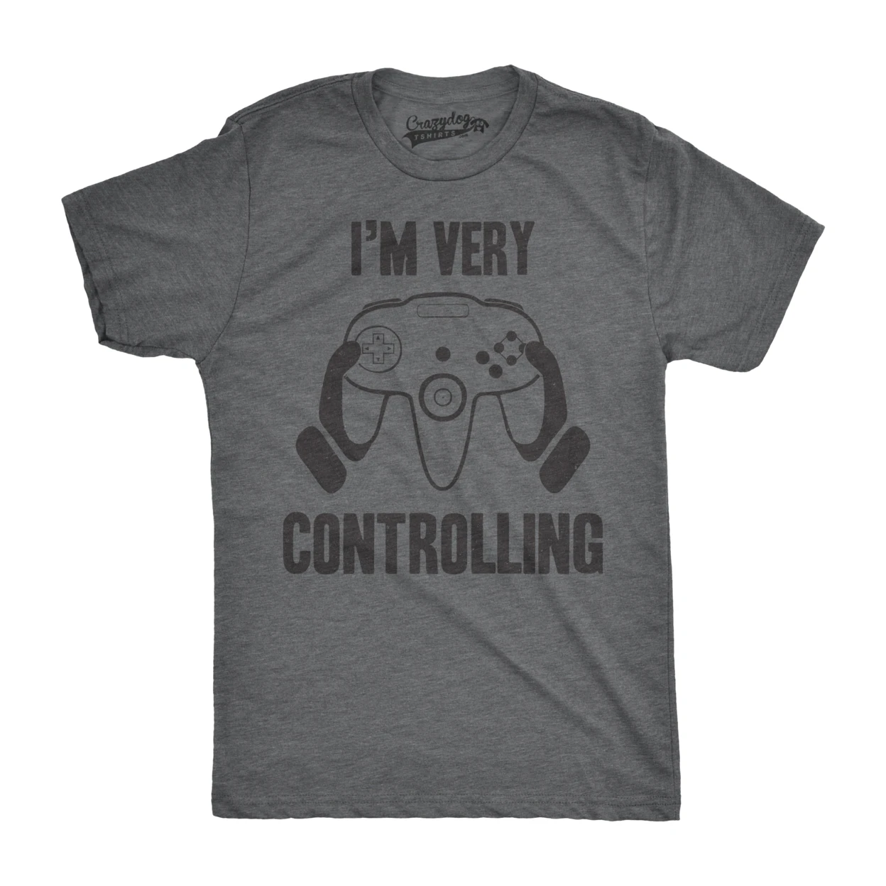 Mens Very Controlling Funny Video Game Nerdy Electronics Controller T shirt | Мужская одежда