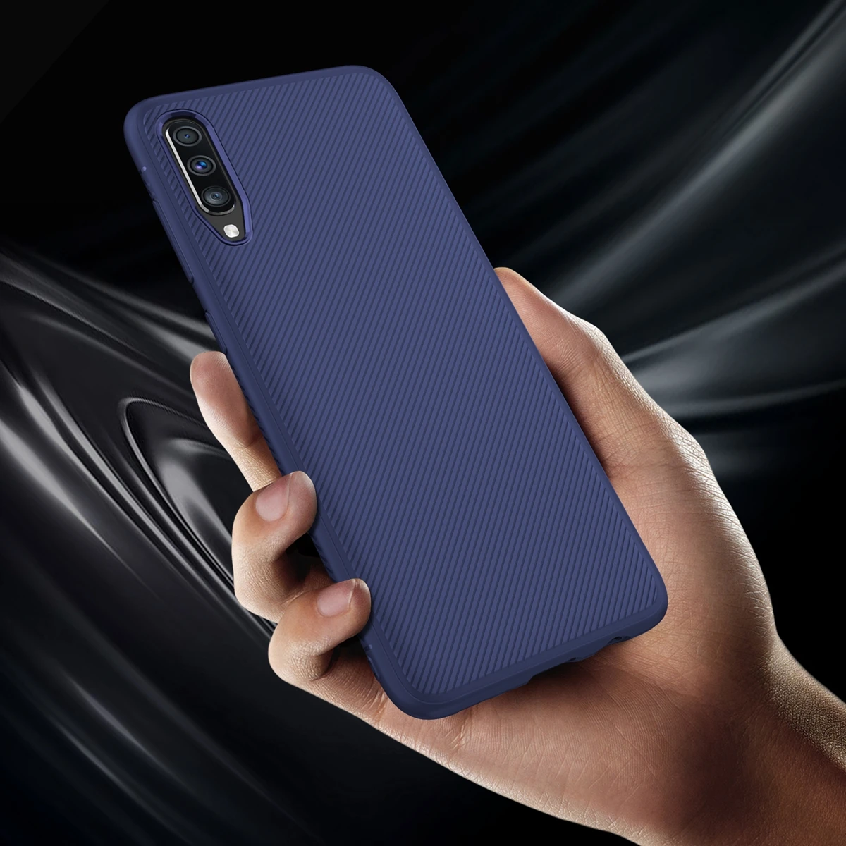 Чехол для Samsung Galaxy A70 A50 силиконовый мягкий чехол из углеродного волокна и ТПУ A40 A30